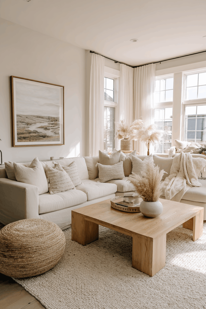 neutral color palette living room
