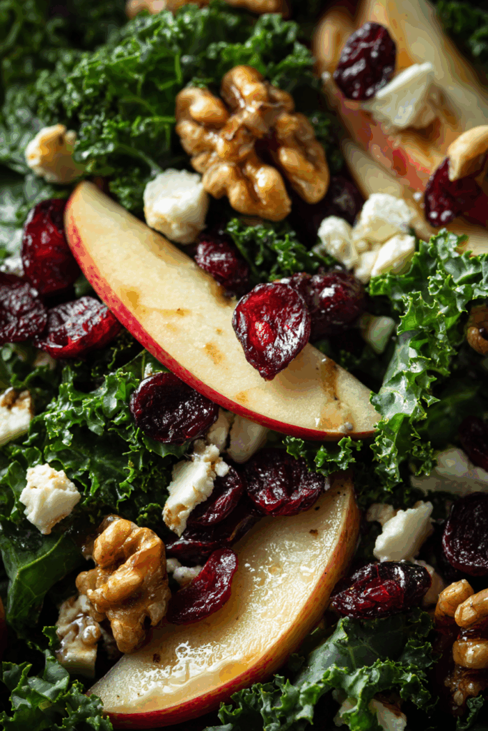 Kale and Apple Salad with Maple Dijon Dressing