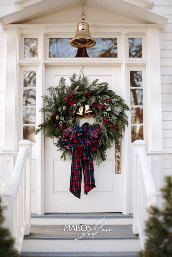 Old Money Tartan Christmas Wreath