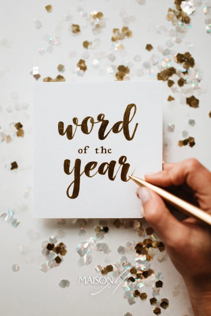 hand writing word of the year