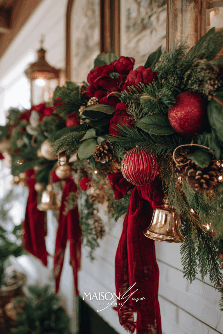 The Mantel Is The Main Character: Christmas Mantel Garland Ideas You Can Actually Do
